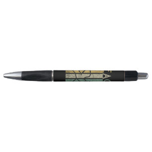 Colorful peace text design pen
