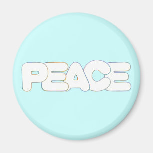 Colorful Peace, the word, magnets