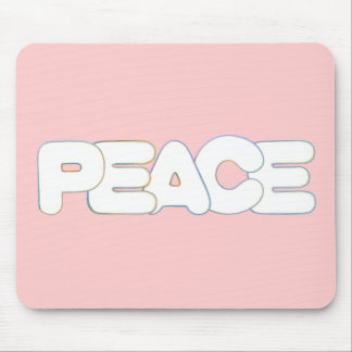 Colorful Peace, the word, mousepads
