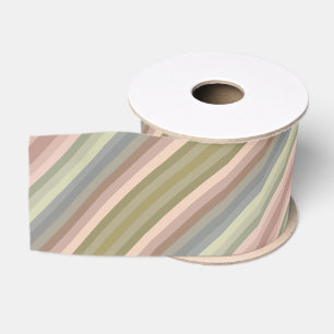 Colorful Peach Khaki Olive Green Color Of The Year Grosgrain Ribbon