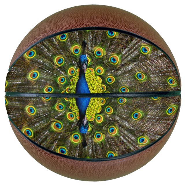 Colorful peacock basketball (Front)