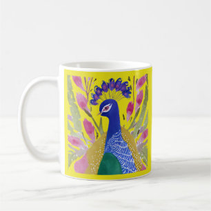Colorful Peacock Coffee Mug