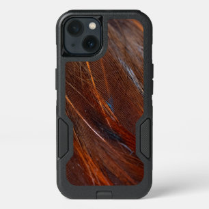 Colorful Peacock Feather in Detail iPhone 13 Case