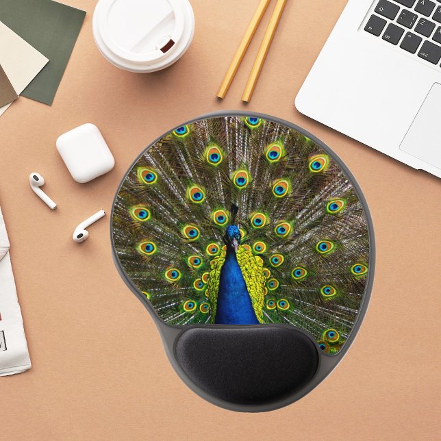 Colorful peacock gel mouse pad (Creator Uploaded)