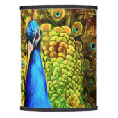 Colorful Peacock Lamp Shade (Front)