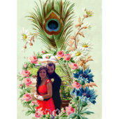 Colorful Peacock Photo Telephone Address Book (Front)