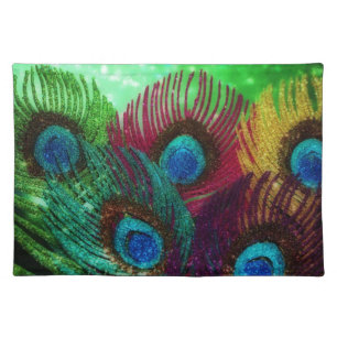 Colorful Peacock Placemat
