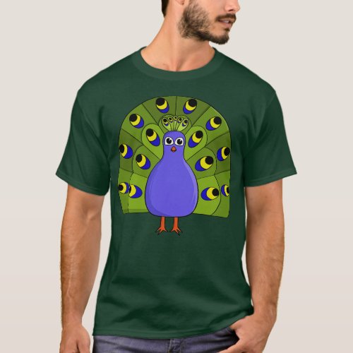 Colorful peacock T_Shirt