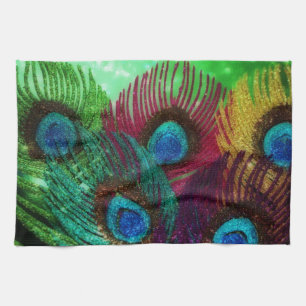 Colorful Peacock Towel