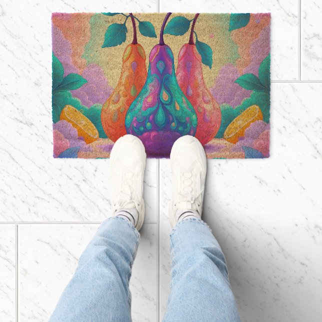 Colorful pear fiber doormat (Insitu)
