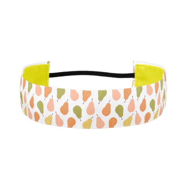 Colorful Pears Athletic Headband (Front)