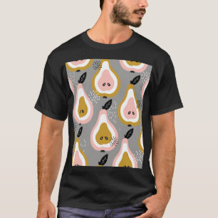 Colorful pears, vintage pattern. T-Shirt