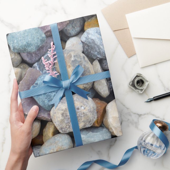 Colorful pebble pattern wrapping paper (Gifting)