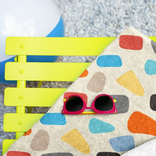 Colorful Pebbles Beach Towel