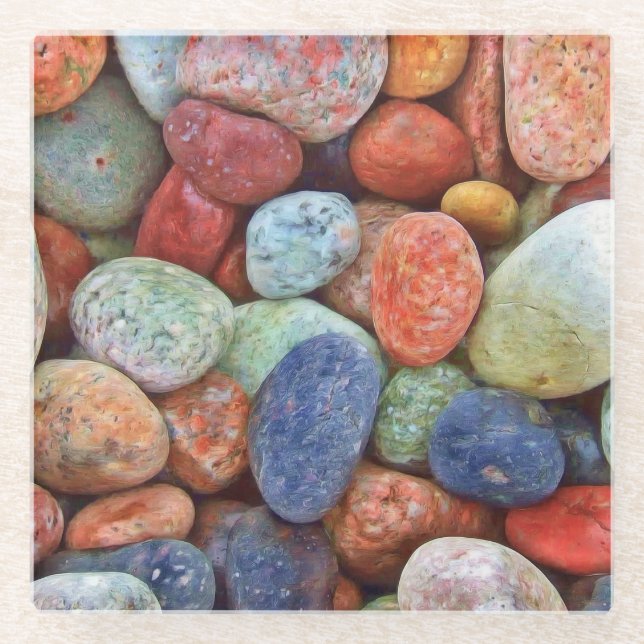 Colorful Pebbles - Coaster (Front)
