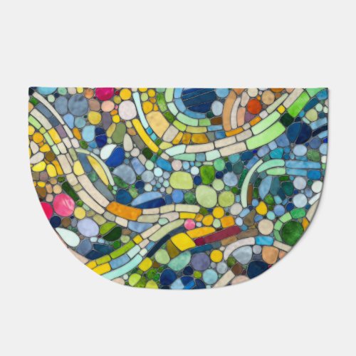 Colorful Pebbles Mosaic Art Doormat