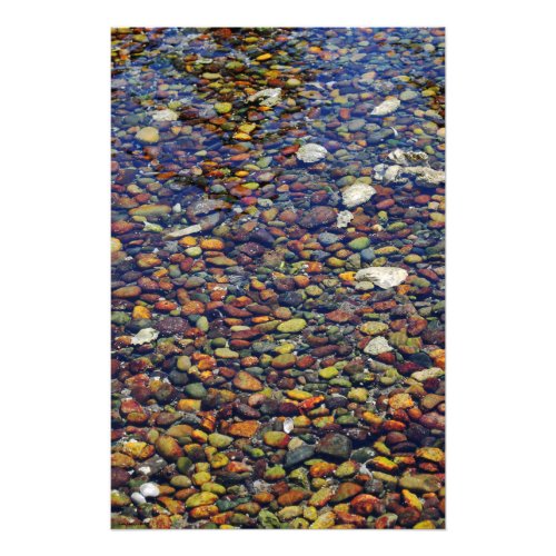 Colorful Pebbles on Hood Canal Photo Print