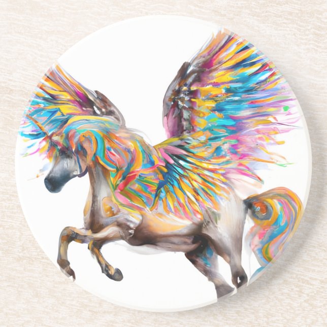 Colorful Pegasus Coaster (Front)