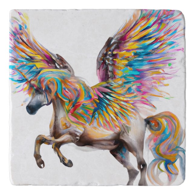 Colorful Pegasus Trivet (Front)
