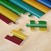 Colorful pencil crayons pattern jigsaw puzzle