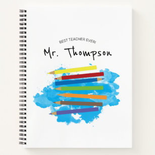 Colored Pencils Drawing Notebook, Zazzle
