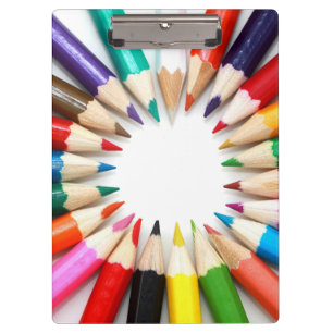Colorful Pencils Clipboard