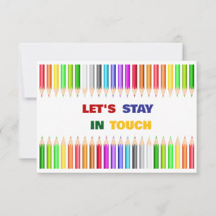 Colorful Pencils Playdate Invitation