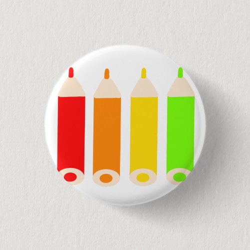 Colorful Pencils Stationery Gift Button