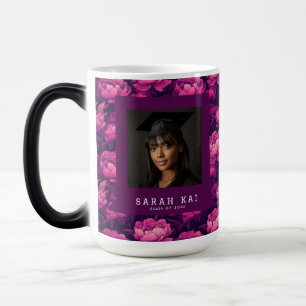 Colorful Peonies Pattern Certified Engineer Color Morph Mug