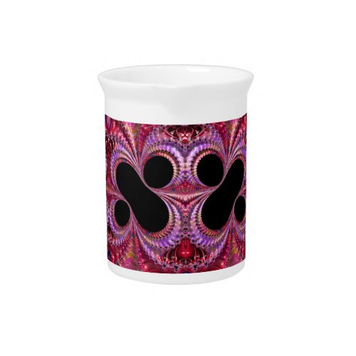 Colorful Percent Sign Fractal  Beverage Pitcher