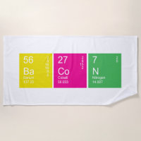Colorful Periodic Table Bacon