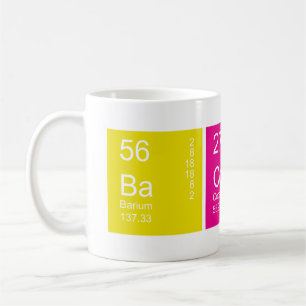 Colorful Periodic Table Bacon Coffee Mug