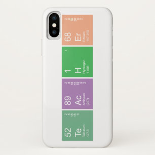 Colorful Periodic Table Science Teacher iPhone X Case