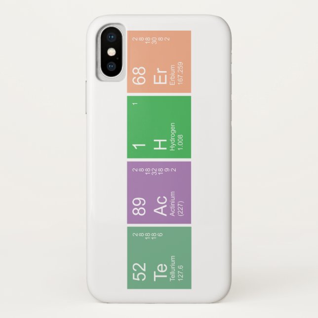 Colorful Periodic Table Science Teacher Case-Mate iPhone Case (Back)