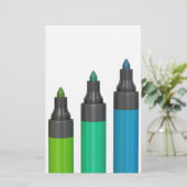 Colorful permanent markers (Standing Front)