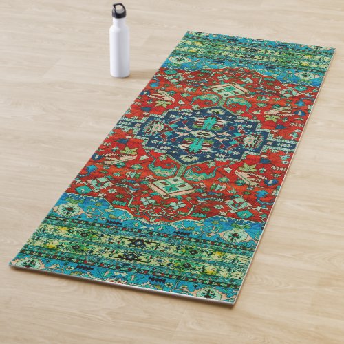Colorful Persian motive rug design 2 Yoga Mat