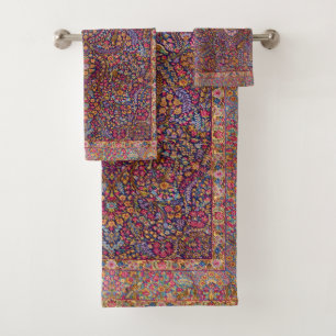 Colorful Persian Rug Pattern Bath Towel Set