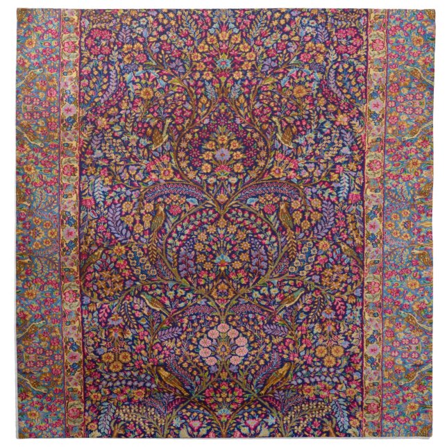 Colorful Persian Rug Pattern Cloth Napkin (Front)