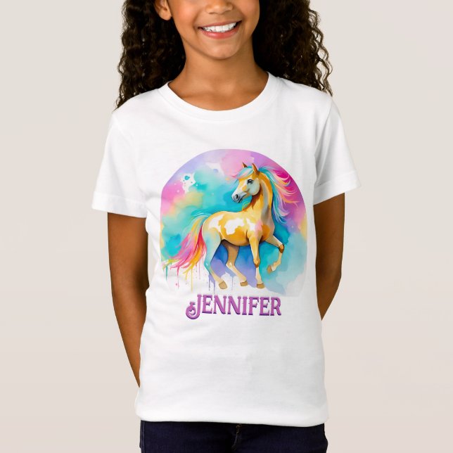 Colorful Personaized Spirit Pony 13 Kid's T-Shirt (Front)