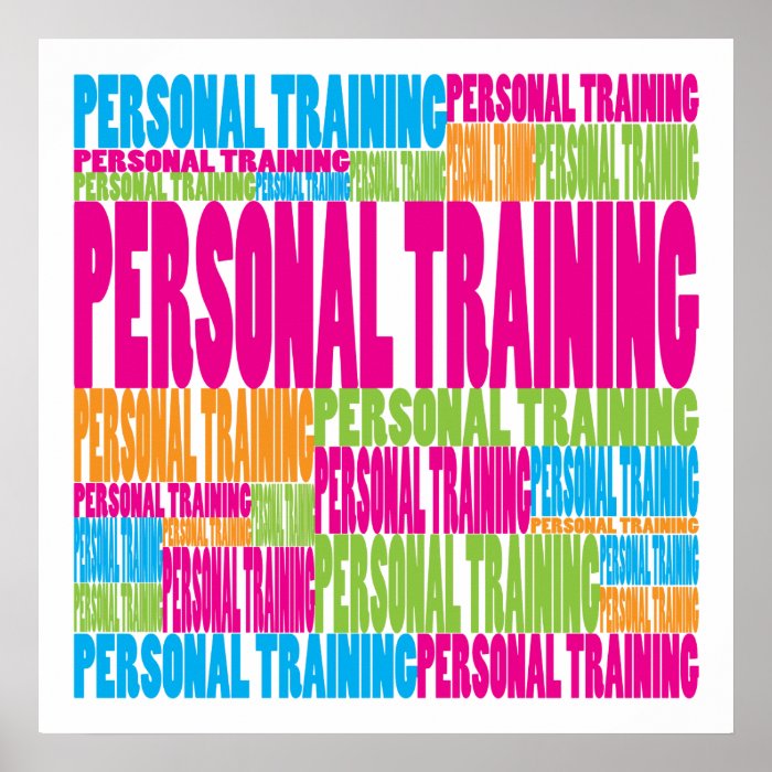 Colorful Personal Training Poster Zazzle