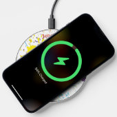 Colorful Personalizable Abstract Paint Splash  Wireless Charger (Phone)