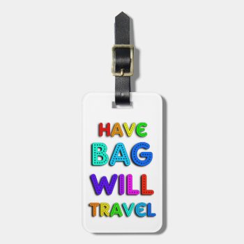 Colorful Personalized Airplane Luggage Tag by malibuitalian at Zazzle