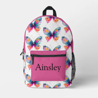 Colorful personalized backpack, kids cute printed backpack