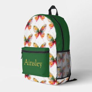 Colorful personalized backpack, kids cute printed backpack