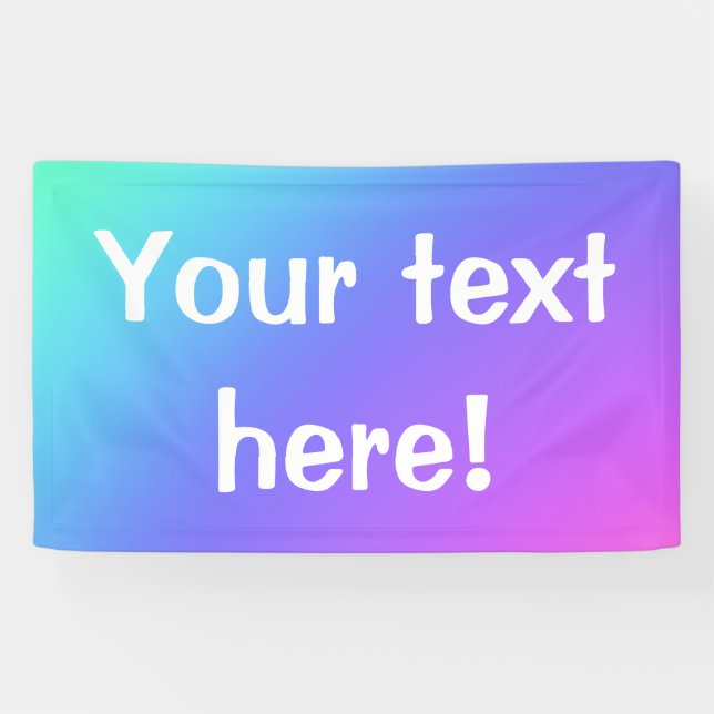 Colorful Personalized Banner (Horizontal)