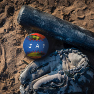 Colorful personalized Baseball