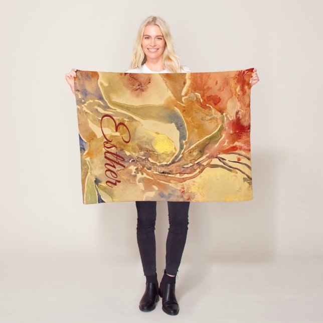 Colorful Personalized Fleece Blanket (In Situ)