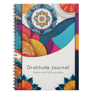 Colorful Personalized Gratitude  Journal