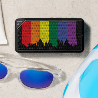 Colorful Personalized Rainbow Flag Paint Bluetooth Speaker