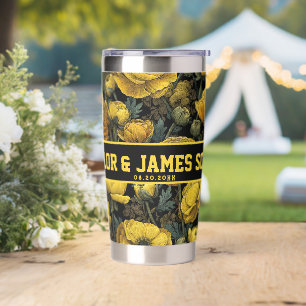 Colorful Personalized Ranunculus Tumbler For Backy
